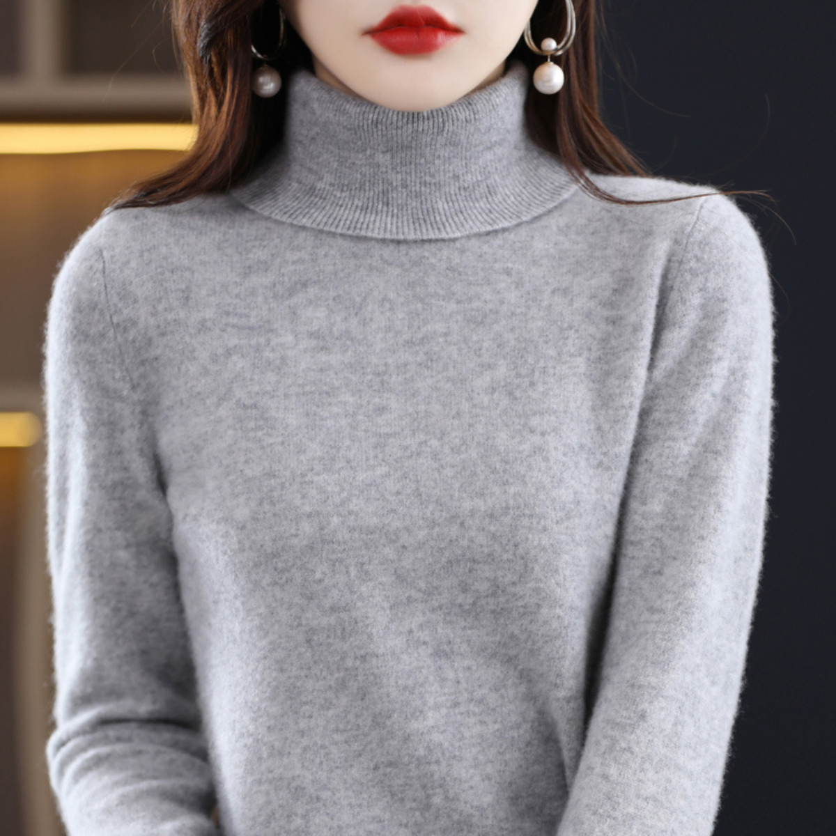Women’s Soft Turtleneck Sweater | Regular Fit
