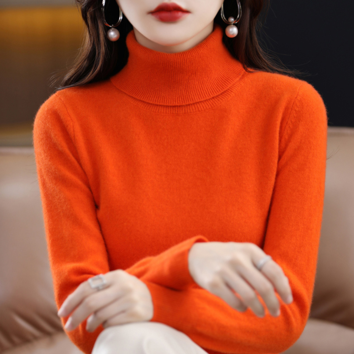 Women’s Soft Turtleneck Sweater | Regular Fit