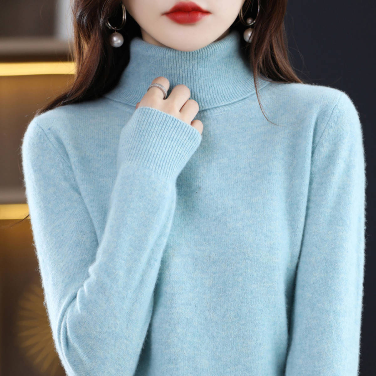 Women’s Soft Turtleneck Sweater | Regular Fit