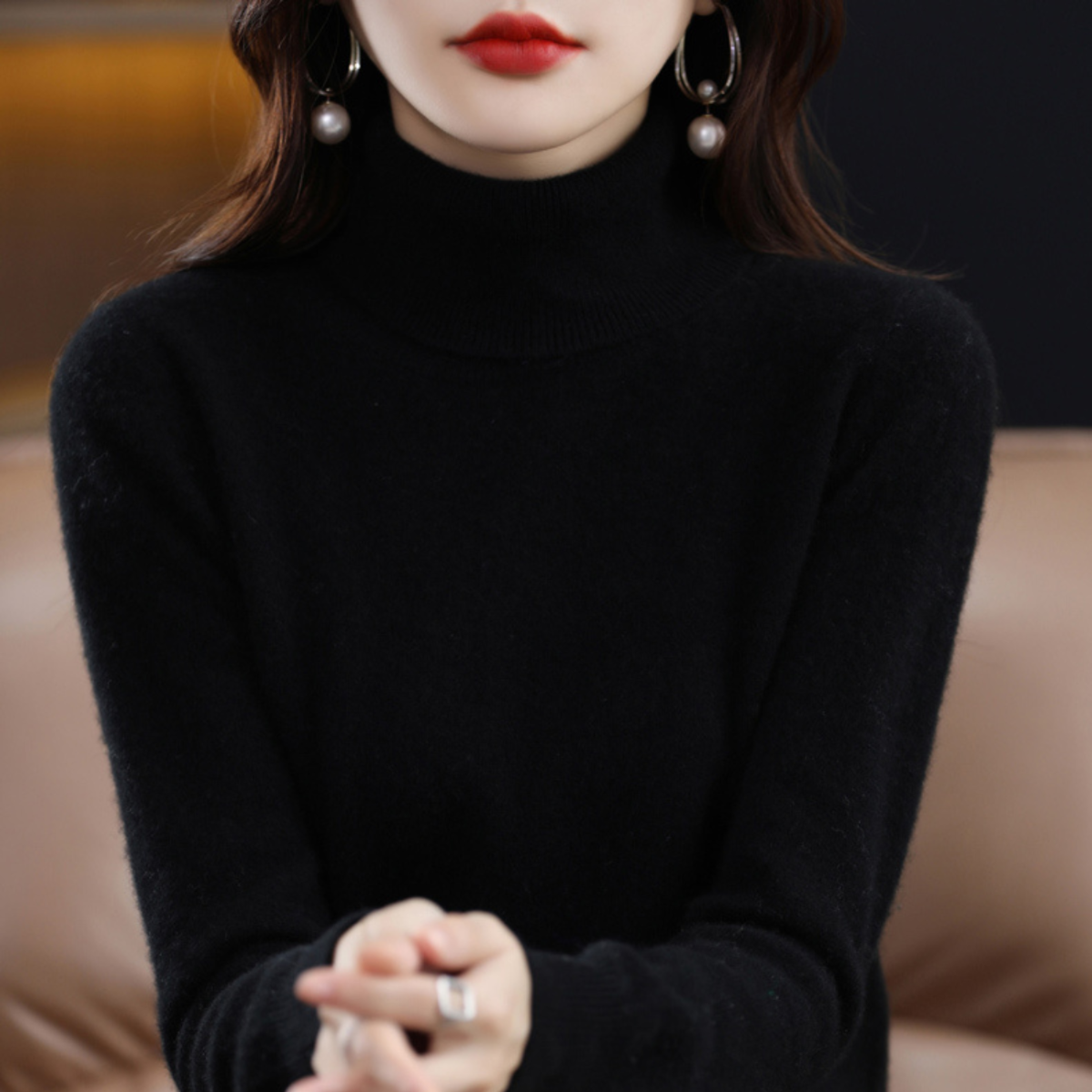 Women’s Soft Turtleneck Sweater | Regular Fit