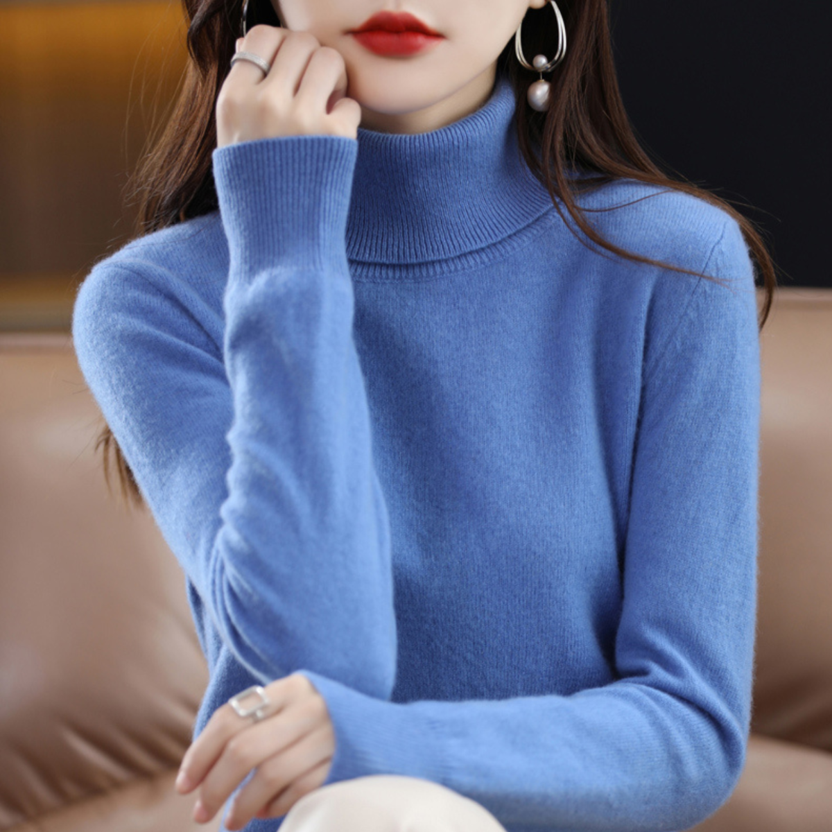 Women’s Soft Turtleneck Sweater | Regular Fit