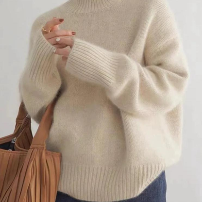 Women’s Soft Oversized Turtleneck Sweater | Relaxed Fit
