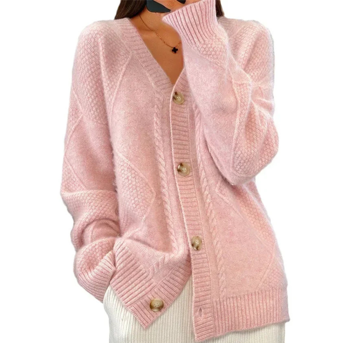 Women’s Soft Patern Cardigan | Long Sleeve