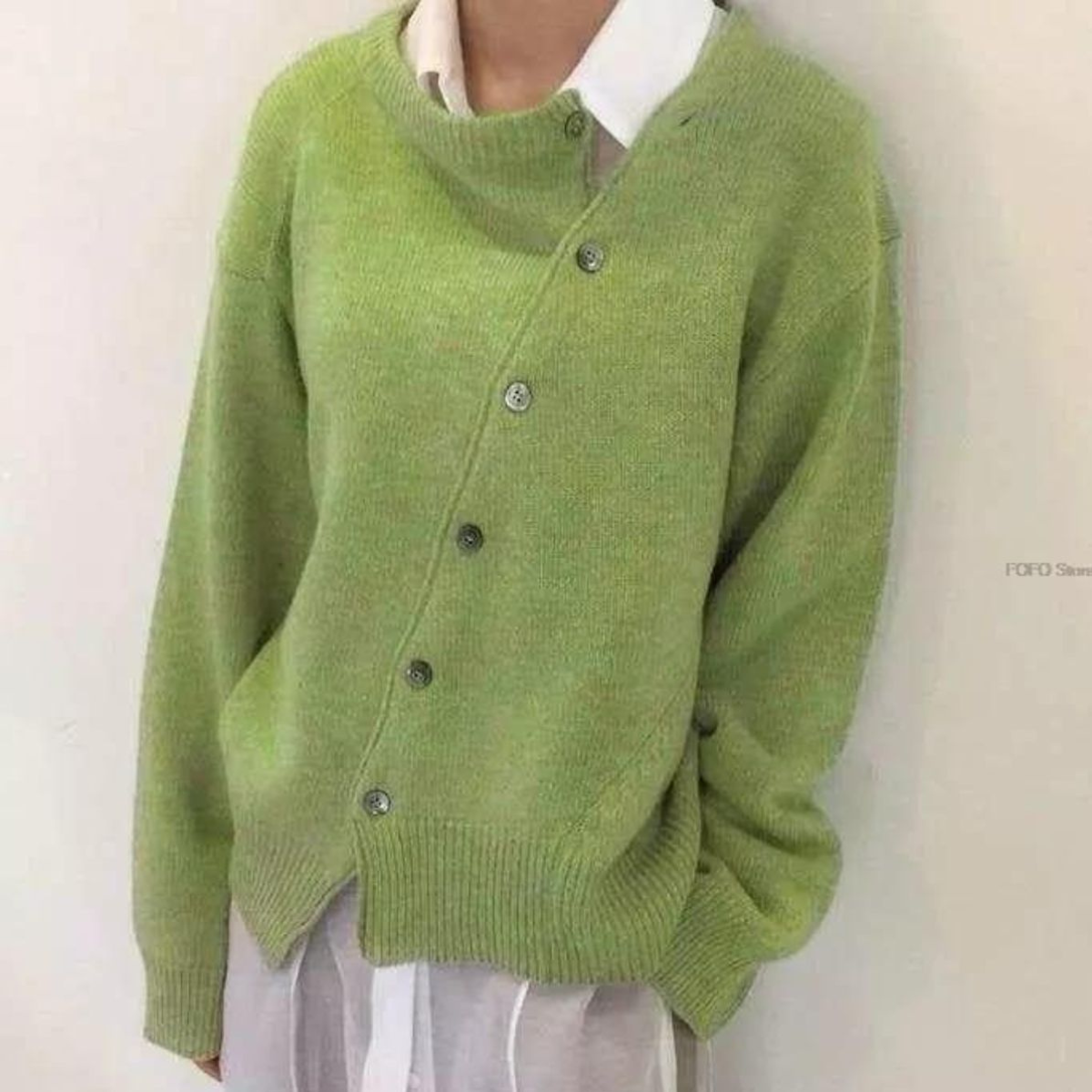 Women’s Elegant Sweater | Button-Up