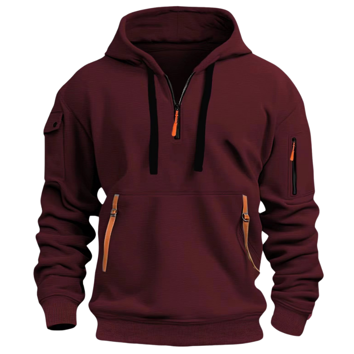 Men’s Zip Pocket Hoodie | Casual Fit