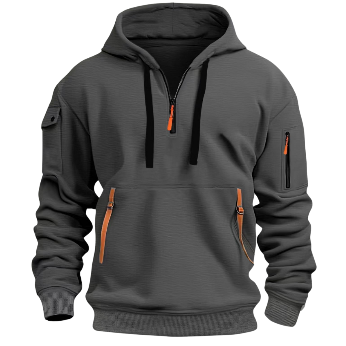 Men’s Zip Pocket Hoodie | Casual Fit