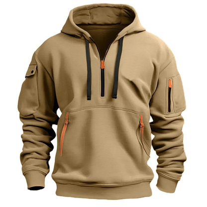 Men’s Zip Pocket Hoodie | Casual Fit