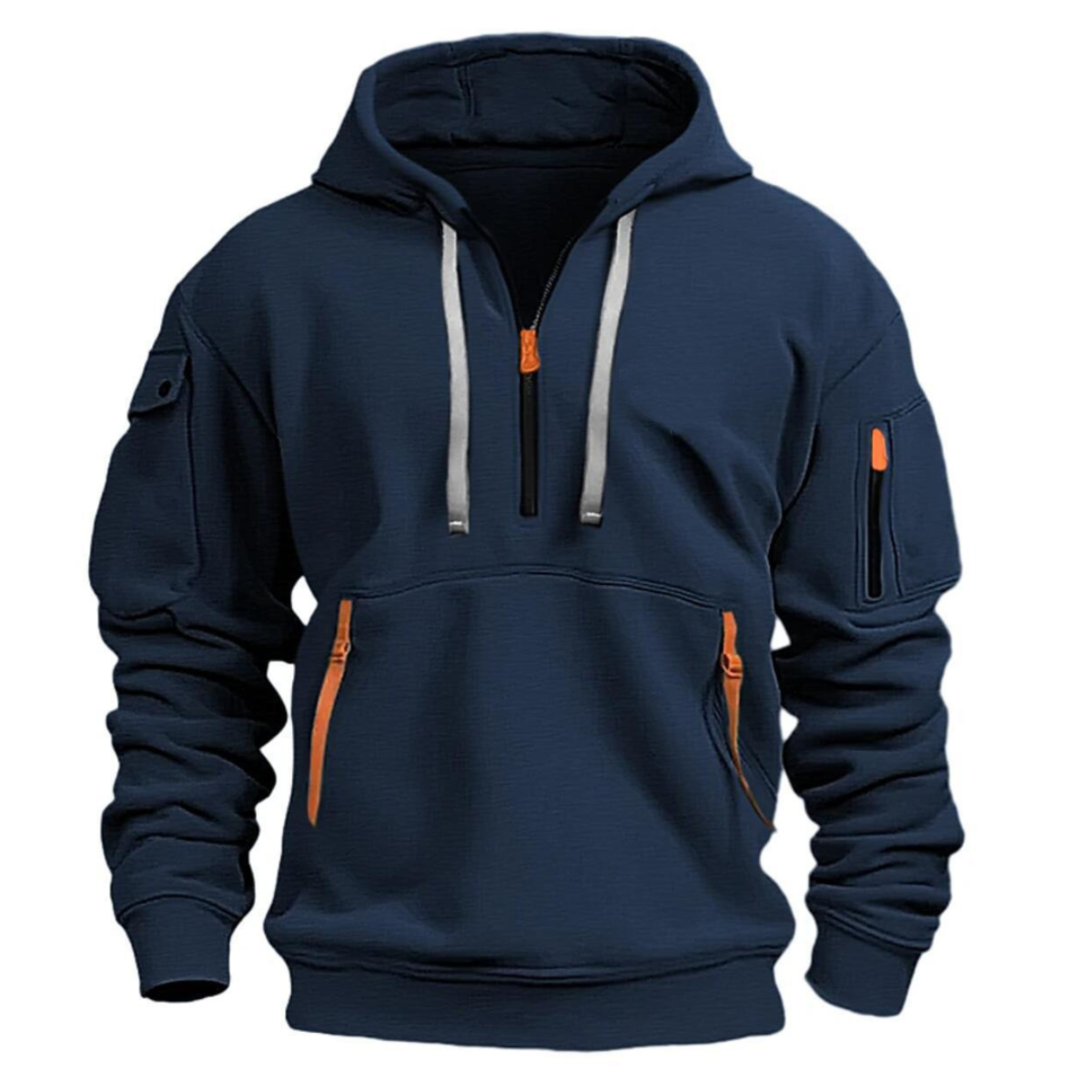 Men’s Zip Pocket Hoodie | Casual Fit