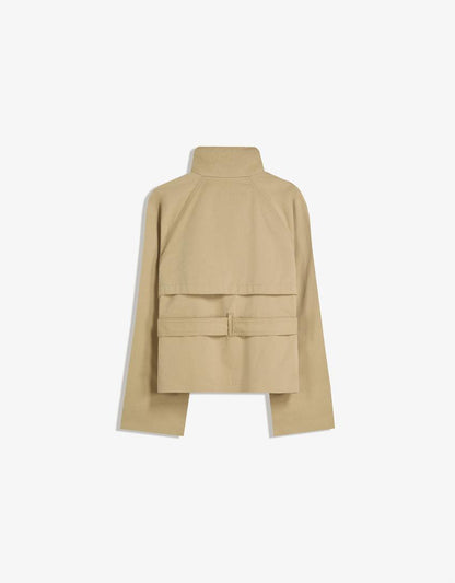 Trench Coat Women - Lightweight Belted Trench Coat with Storm Flap
