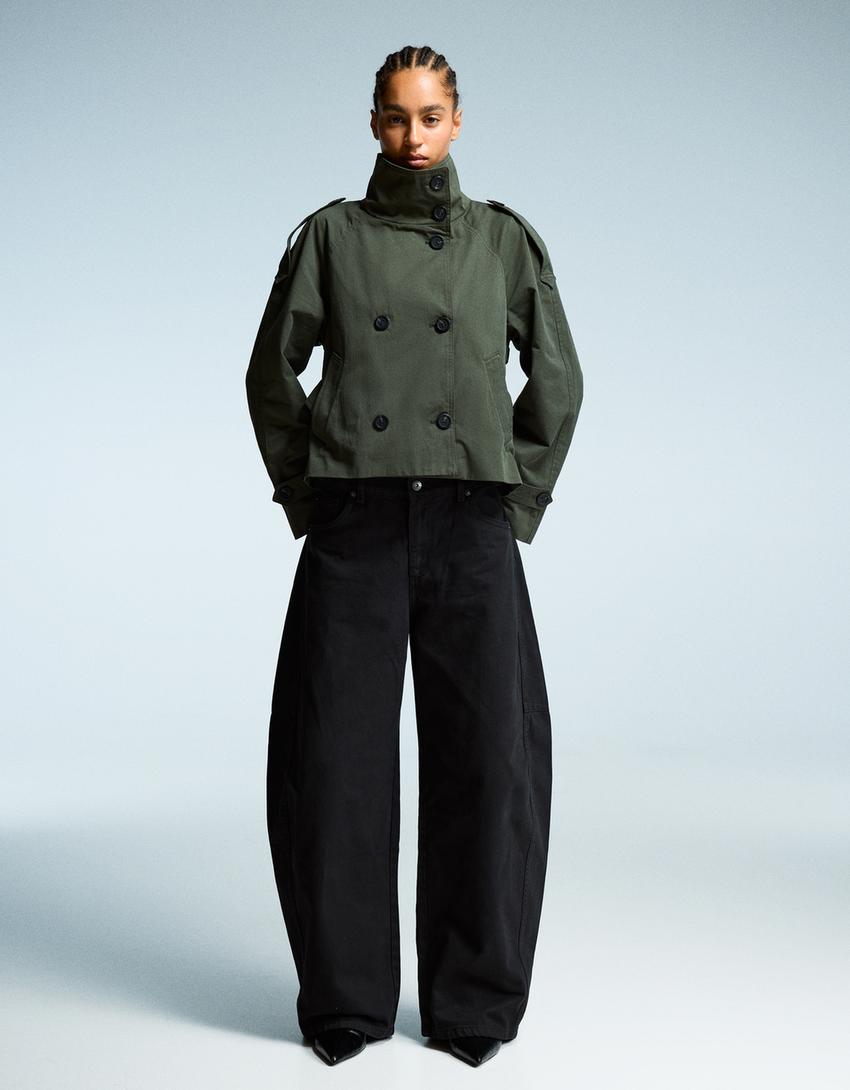 Trench Coat Women - Lightweight Belted Trench Coat with Storm Flap