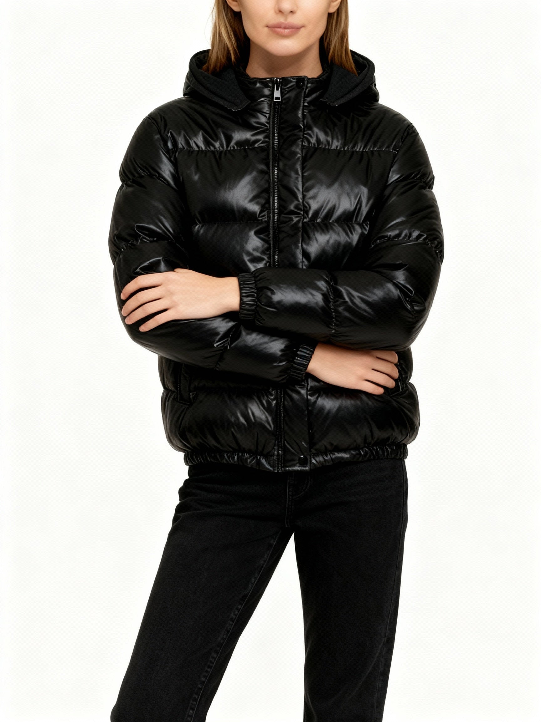 Damen Steppjacke mit Glänzend & Leicht | Fudus