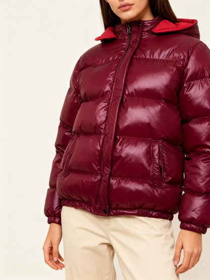 Damen Steppjacke mit Glänzend & Leicht | Fudus