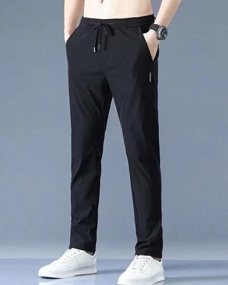 Trousers Men - Relaxed Elastic Waist Trousers