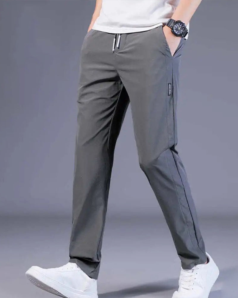 Trousers Men - Relaxed Elastic Waist Trousers