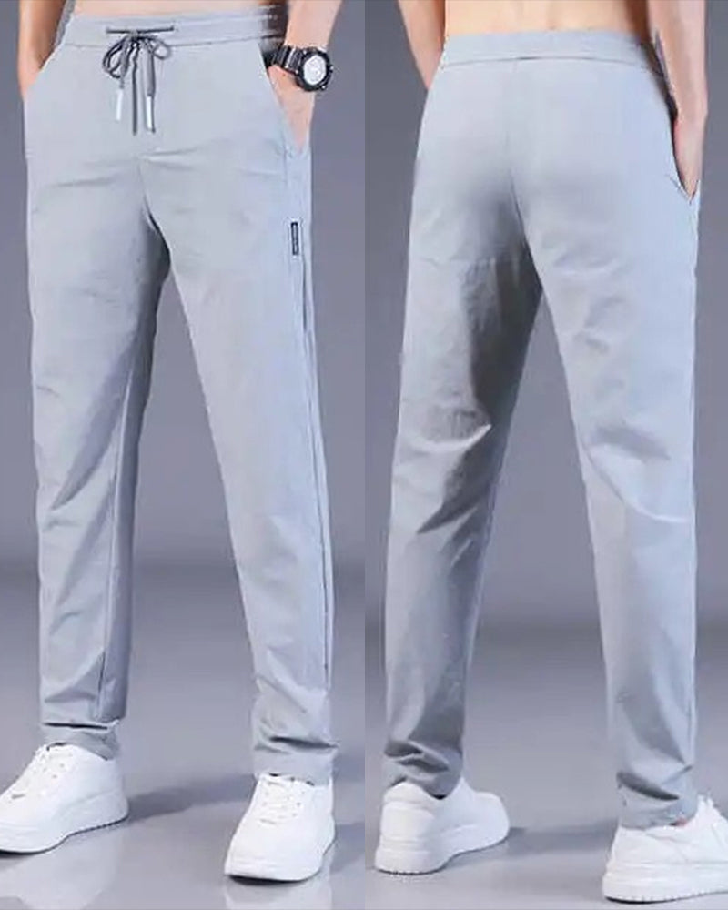Trousers Men - Relaxed Elastic Waist Trousers