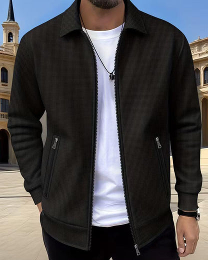 Gideon Classic Textured Athletic Jacket for Men