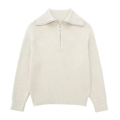 Brian | Striped Zip Sweater