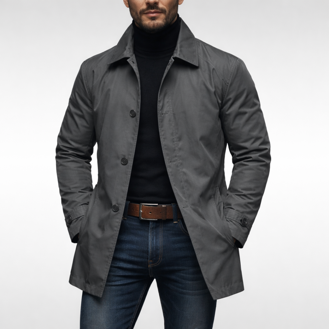 Baptiste | Structured Coat with Quilted Lining and Fitted Cut