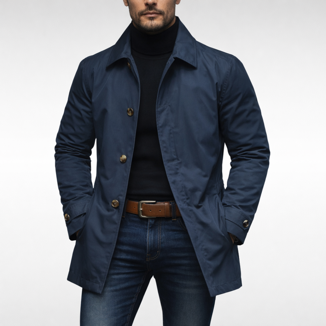Baptiste | Structured Coat with Quilted Lining and Fitted Cut