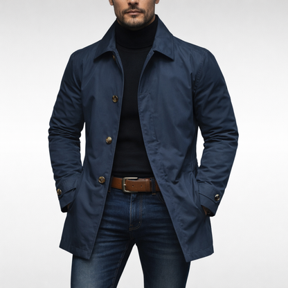 Baptiste | Structured Coat with Quilted Lining and Fitted Cut