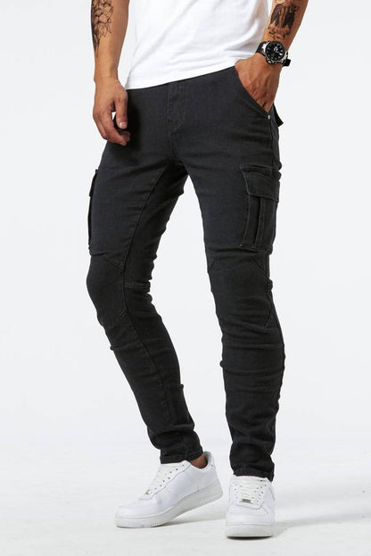 Trousers Men - Slim Fit Street Trend Cargo Trousers