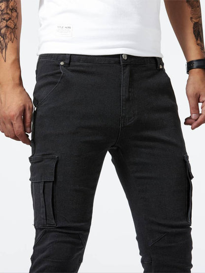 Trousers Men - Slim Fit Street Trend Cargo Trousers