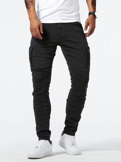 Trousers Men - Slim Fit Street Trend Cargo Trousers