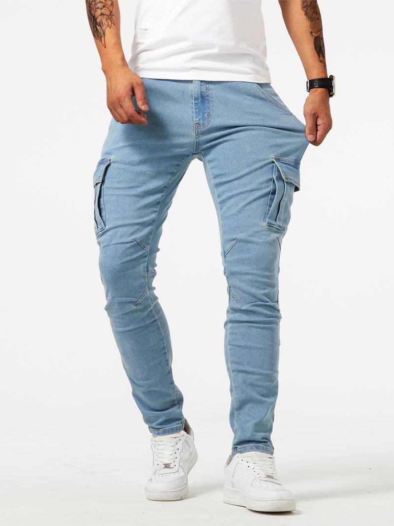 Trousers Men - Slim Fit Street Trend Cargo Trousers