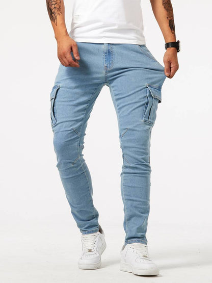 Trousers Men - Slim Fit Street Trend Cargo Trousers