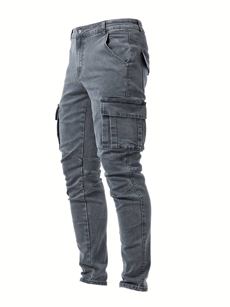 Trousers Men - Slim Fit Street Trend Cargo Trousers