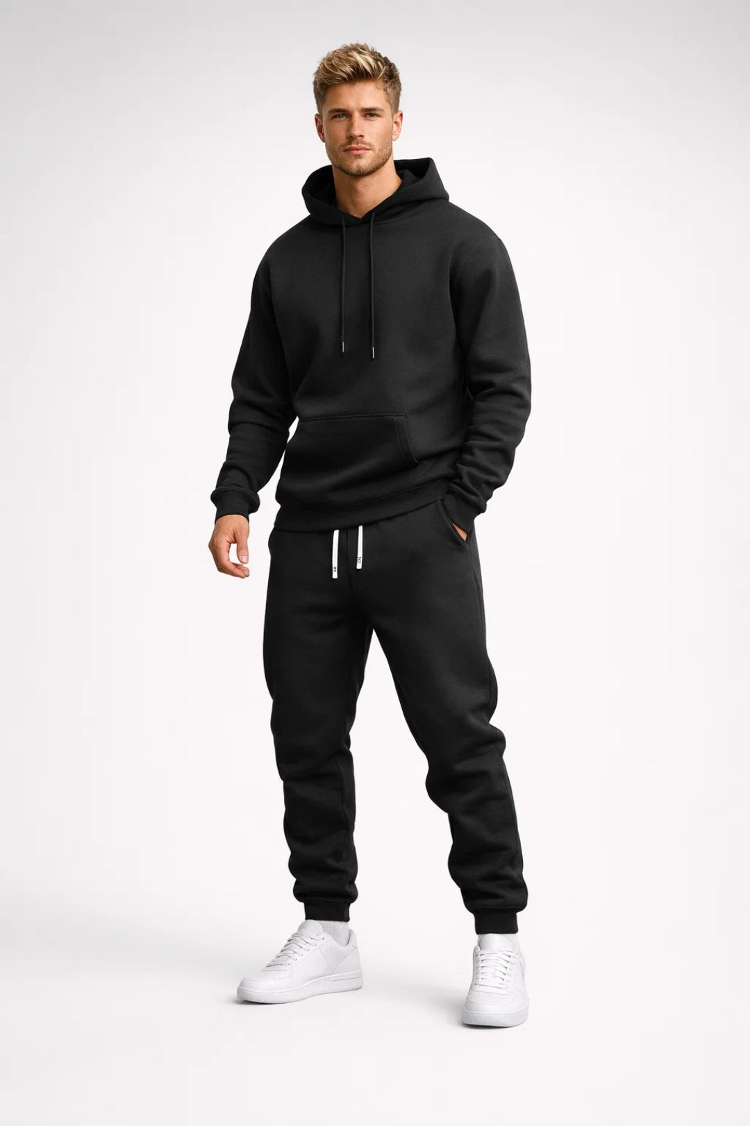 Tracksuit Men - Set Comfort Casual Tracksuit with Hood