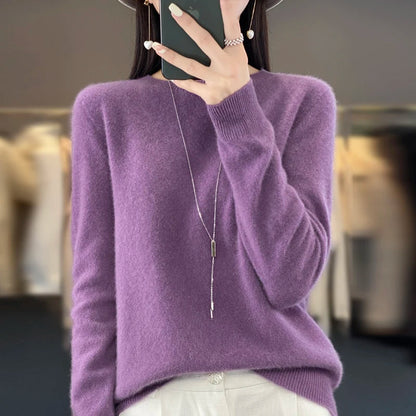 Sweater Women - Cashmere Knit Warm Sweater