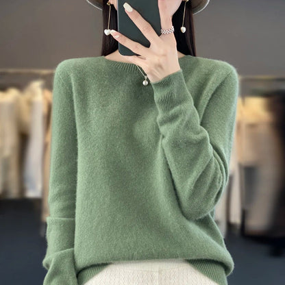 Sweater Women - Cashmere Knit Warm Sweater