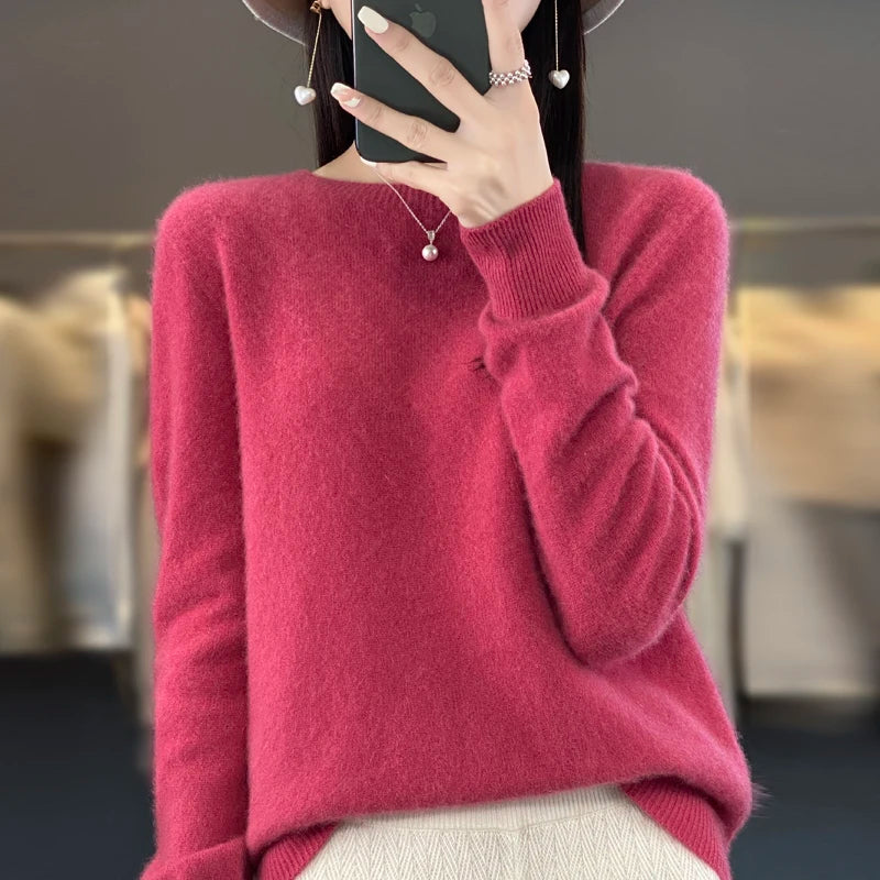 Sweater Women - Cashmere Knit Warm Sweater