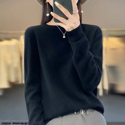 Sweater Women - Cashmere Knit Warm Sweater