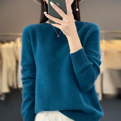Sweater Women - Cashmere Knit Warm Sweater
