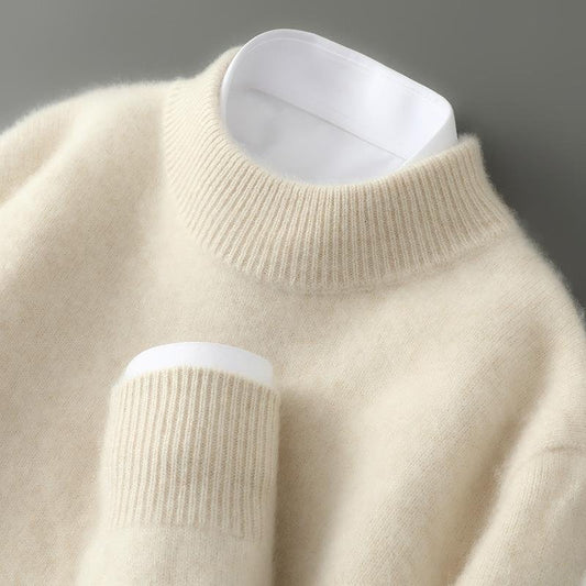 Elegant Cashmere Pullover – Crew or V-Neck