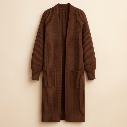 Fresh Label | Noor Lang Gebreid Vest