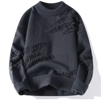 FRESH LABEL | Ripped Edge Sweater