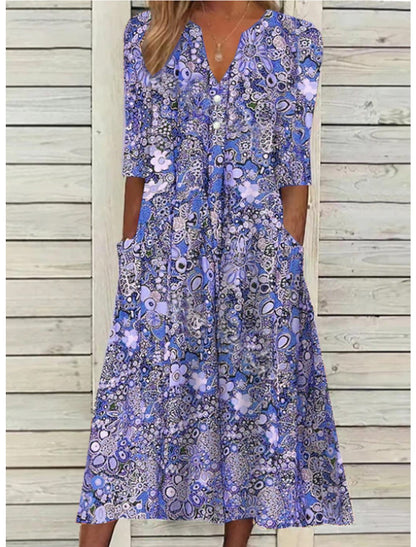 Janice | Elegant Summer Dress with Belly Cover