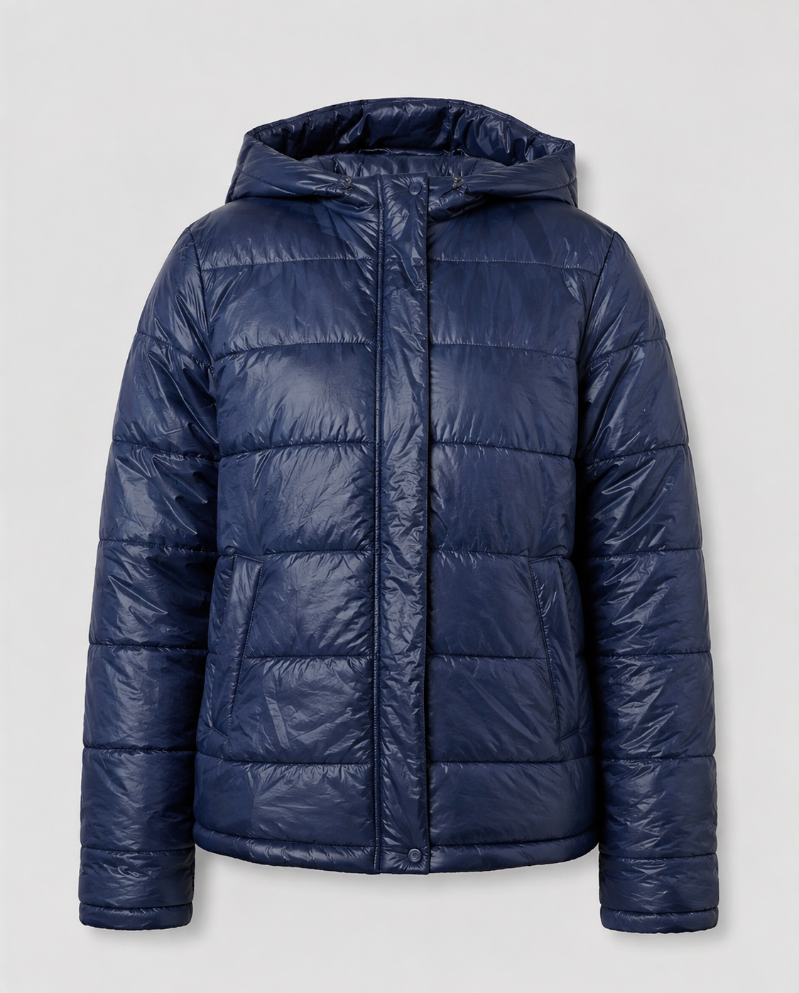 Damen Steppjacke mit Kapuze & Taschen | Fudus