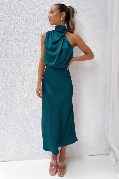 Mariana | Elegant Halter Evening Dress