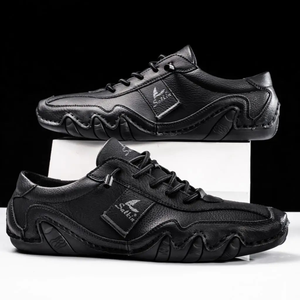 Men's Orthopedic Leather Shoes – Comfortable Arch Support