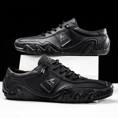 Men's Orthopedic Leather Shoes – Comfortable Arch Support