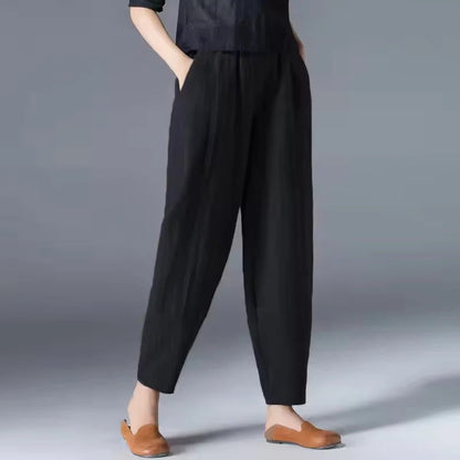 Lightweight Summer Trousers with Comfort-Stretch Waistband