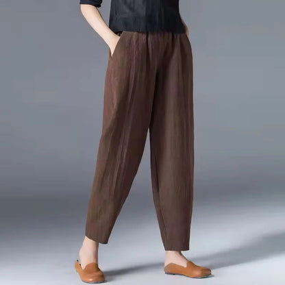 Lightweight Summer Trousers with Comfort-Stretch Waistband