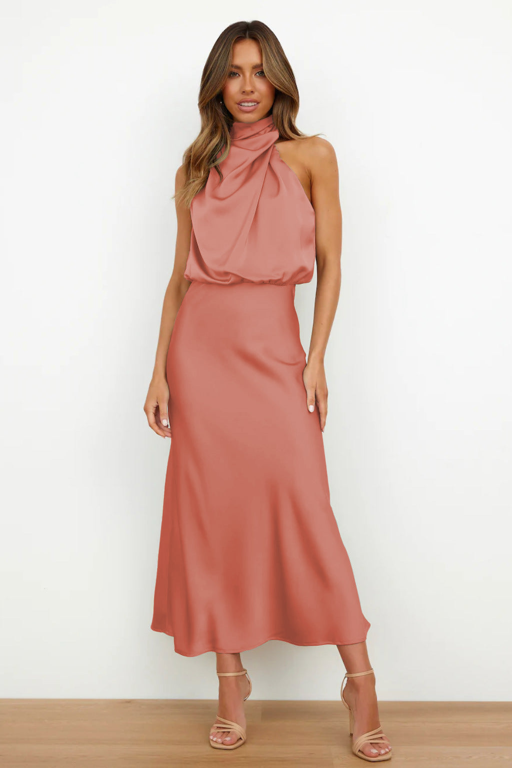 Mariana | Elegant Halter Evening Dress