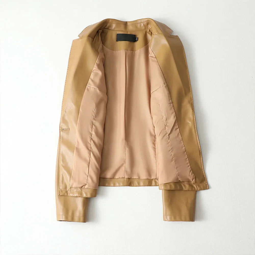 Leather Blazer Genuine Lambskin Tailored Jacket