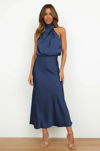 Mariana | Elegant Halter Evening Dress
