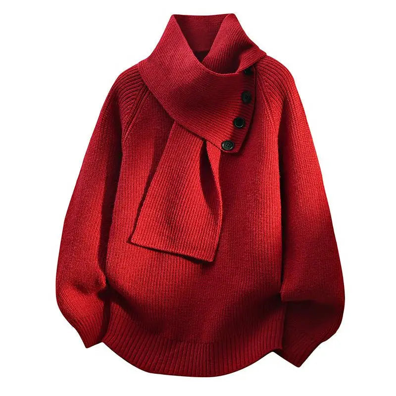 Arielle - Cozy Scarf-Neck Sweater